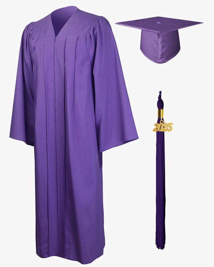 High School Premium Matte Graduation Cap, Gown, Stole & Imprinted Diploma Cover Package - Graduation Seller