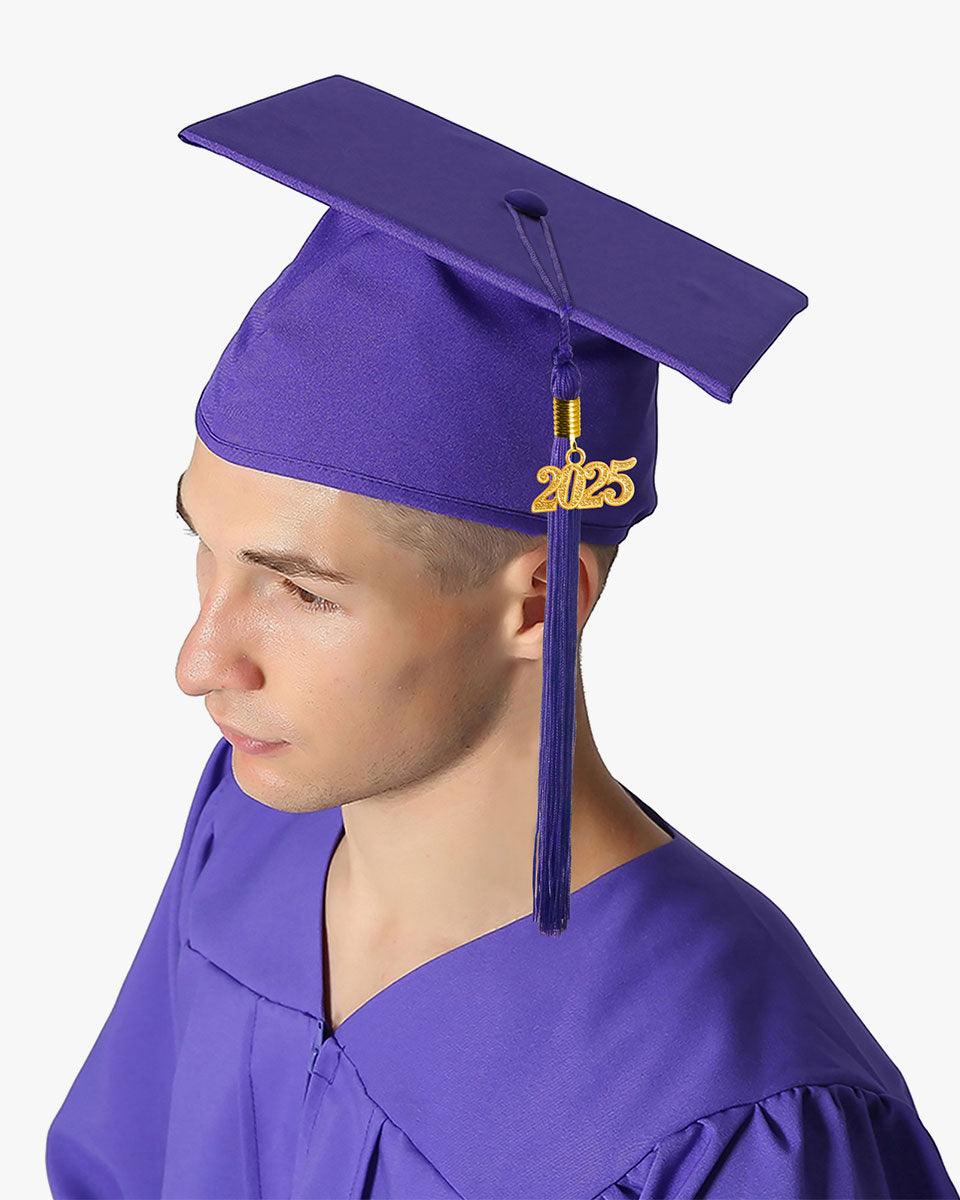 High School Premium Matte Graduation Cap, Gown, Tassel & Imprinted Diploma Cover Package - Graduation Seller