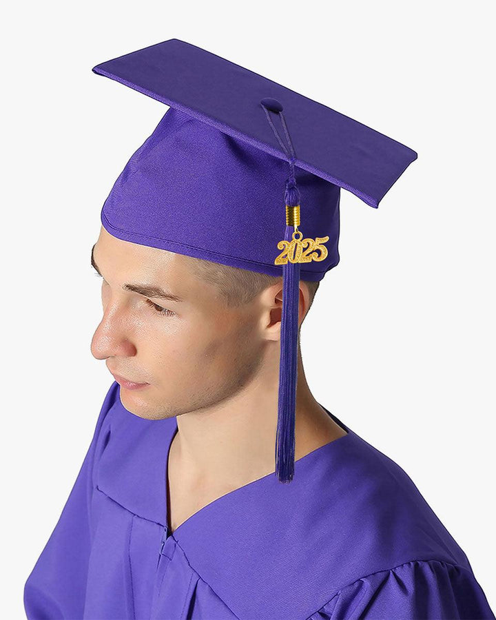 High School Premium Matte Graduation Cap, Gown, Tassel & Imprinted Diploma Cover Package - Graduation Seller