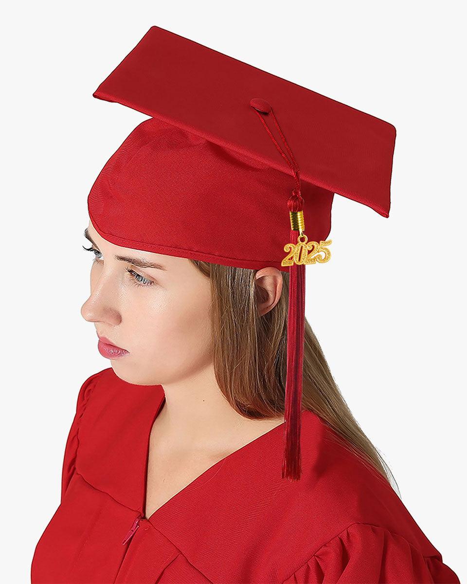 High School Premium Matte Graduation Cap, Gown, Stole & Imprinted Diploma Cover Package - Graduation Seller