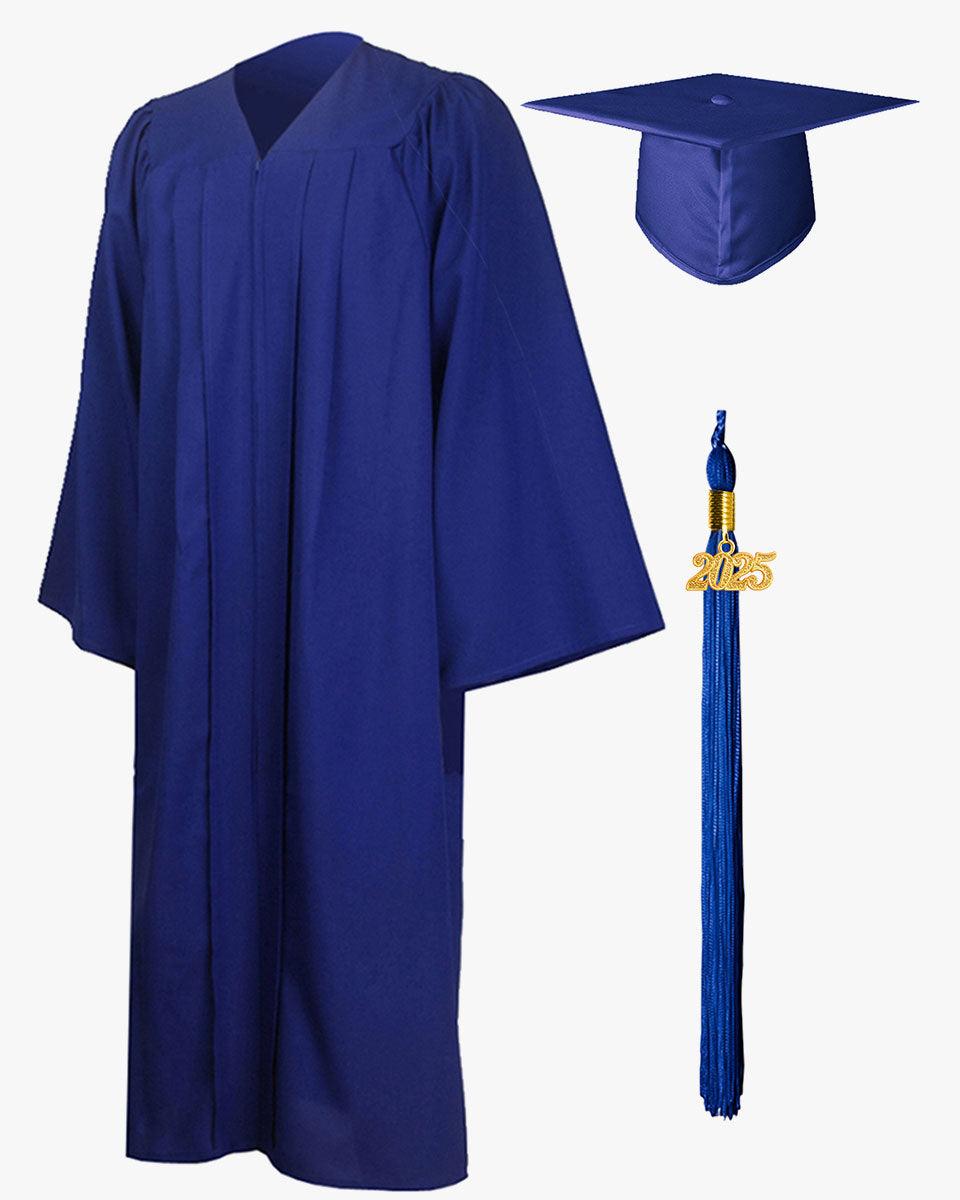 Premium Matte Graduation Cap, Gown & Tassel Package - 12 Colors Available - Graduation Seller