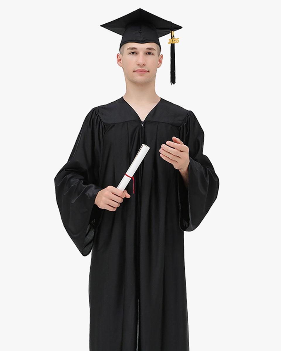 High School Economy Shiny Graduation Cap,Gown & Tassel Package - 13 Colors Available - Graduation Seller