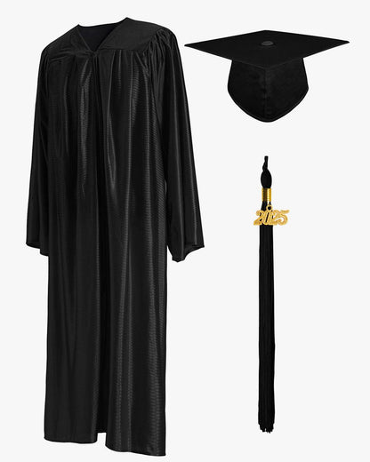 High School Economy Shiny Graduation Cap,Gown & Tassel Package - 13 Colors Available - Graduation Seller