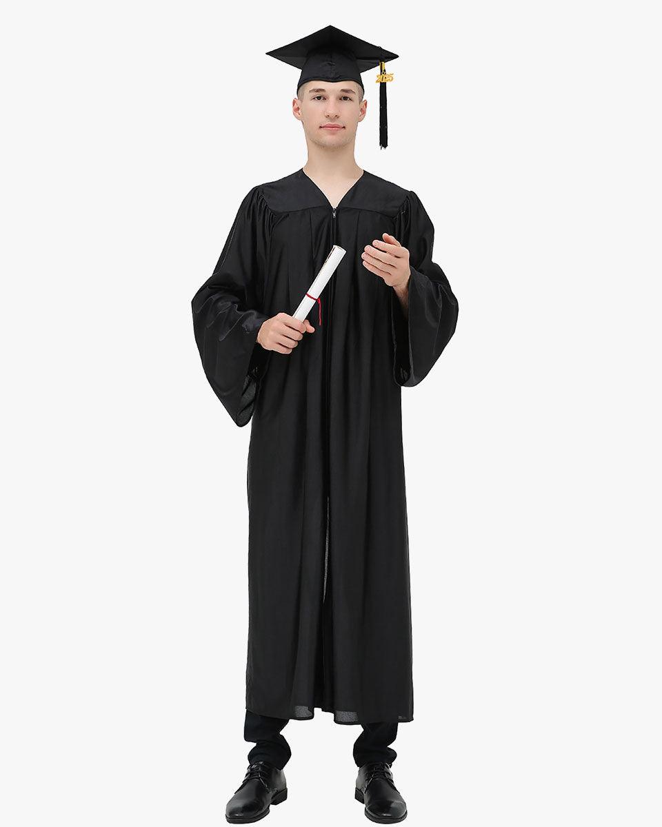 High School Economy Shiny Graduation Cap,Gown & Tassel Package - 13 Colors Available - Graduation Seller
