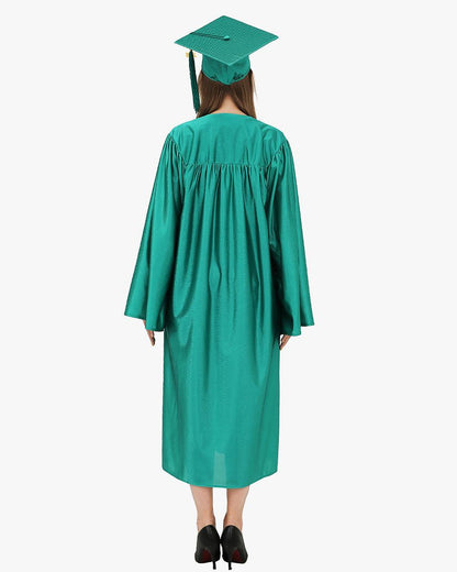 High School Economy Shiny Graduation Cap,Gown & Tassel Package - 13 Colors Available - Graduation Seller