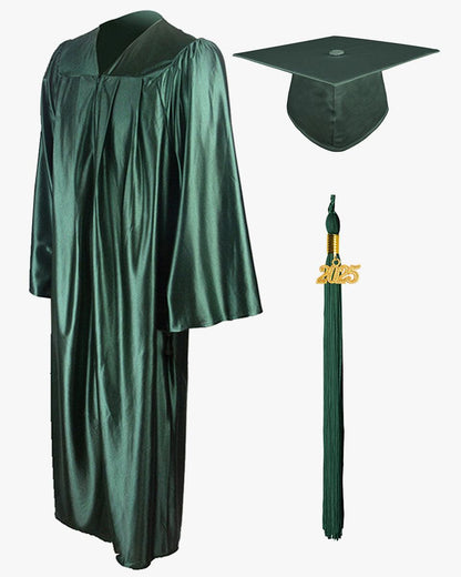 High School Economy Shiny Graduation Cap,Gown & Tassel Package - 13 Colors Available - Graduation Seller