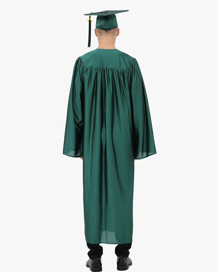 High School Economy Shiny Graduation Cap,Gown & Tassel Package - 13 Colors Available - Graduation Seller