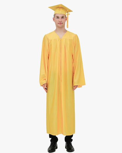 High School Economy Shiny Graduation Cap,Gown & Tassel Package - 13 Colors Available - Graduation Seller