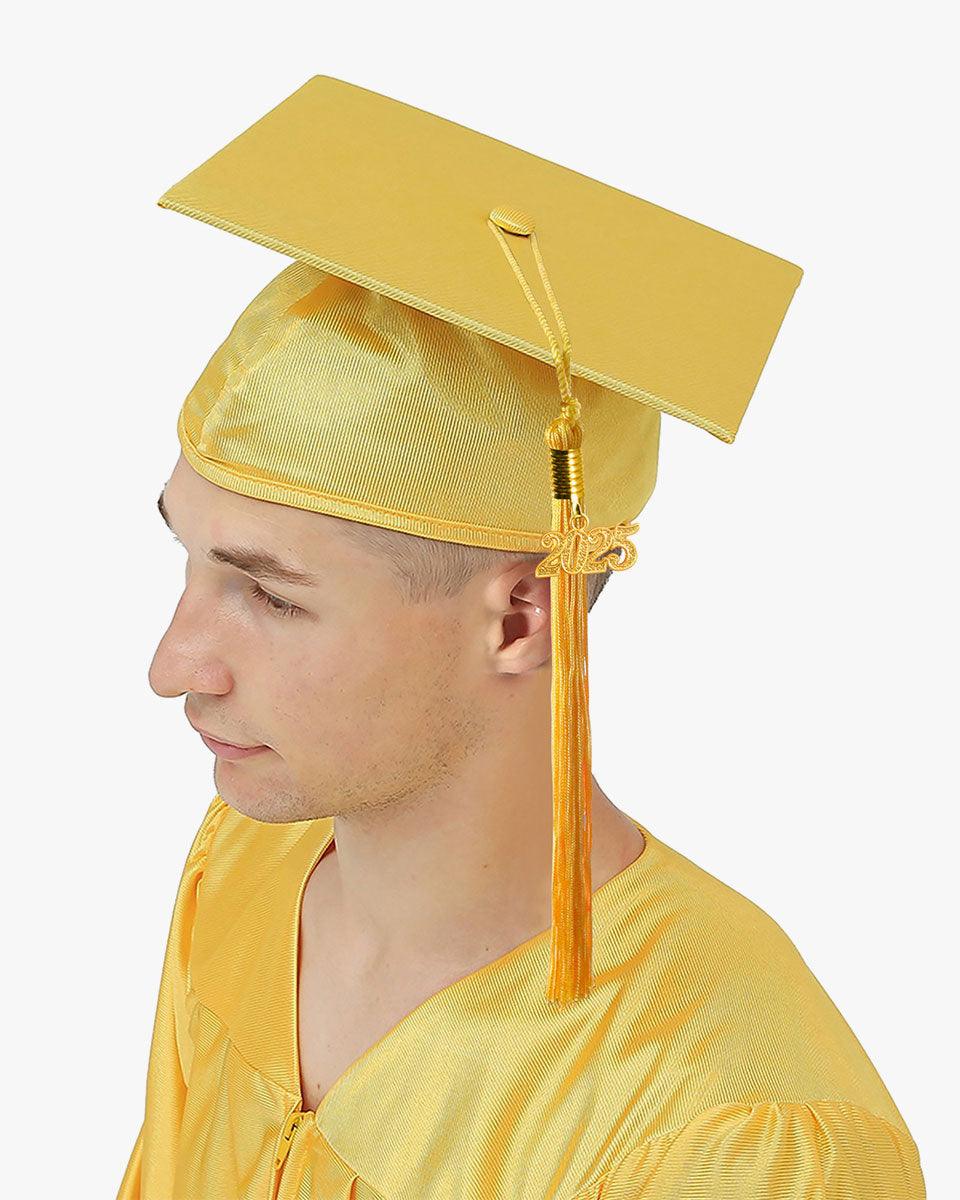 High School Economy Shiny Graduation Cap,Gown & Tassel Package - 13 Colors Available - Graduation Seller