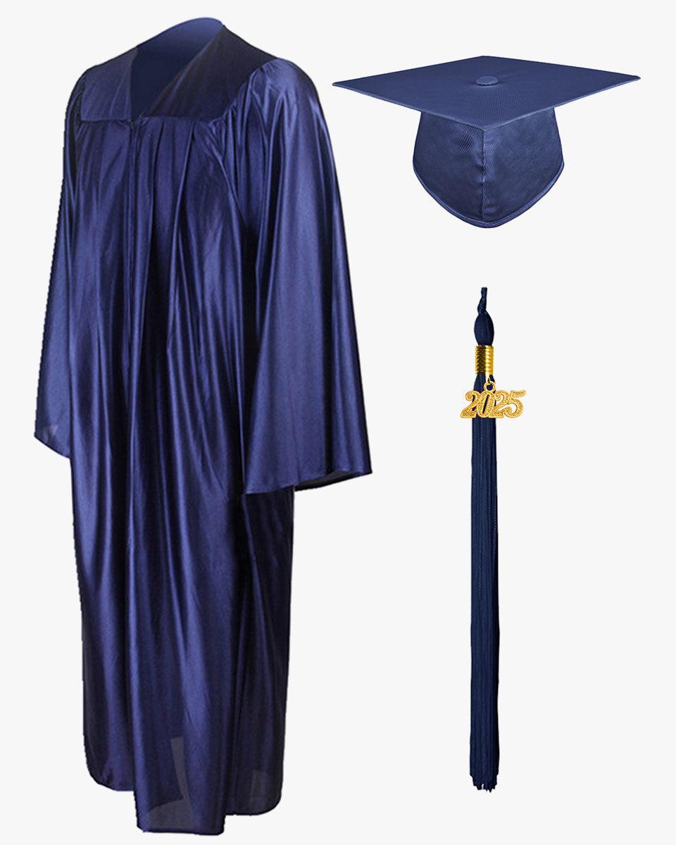 High School Economy Shiny Graduation Cap,Gown & Tassel Package - 13 Colors Available - Graduation Seller