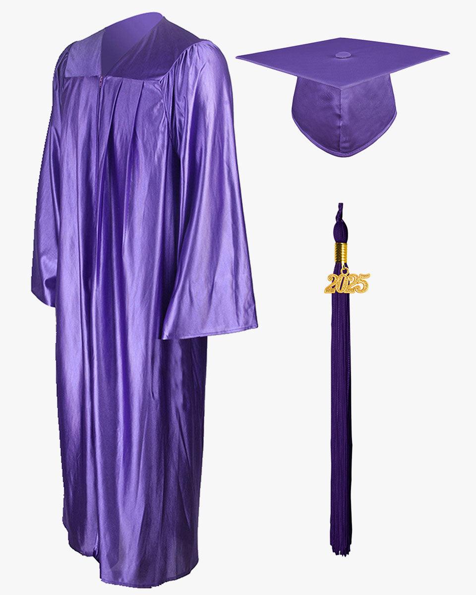 High School Economy Shiny Graduation Cap,Gown & Tassel Package - 13 Colors Available - Graduation Seller