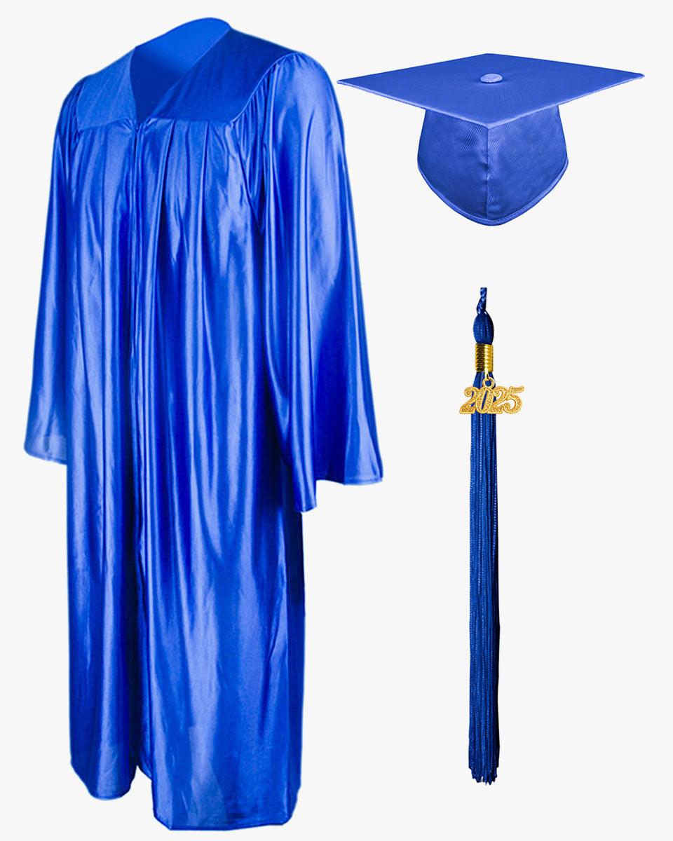High School Economy Shiny Graduation Cap,Gown & Tassel Package - 13 Colors Available - Graduation Seller