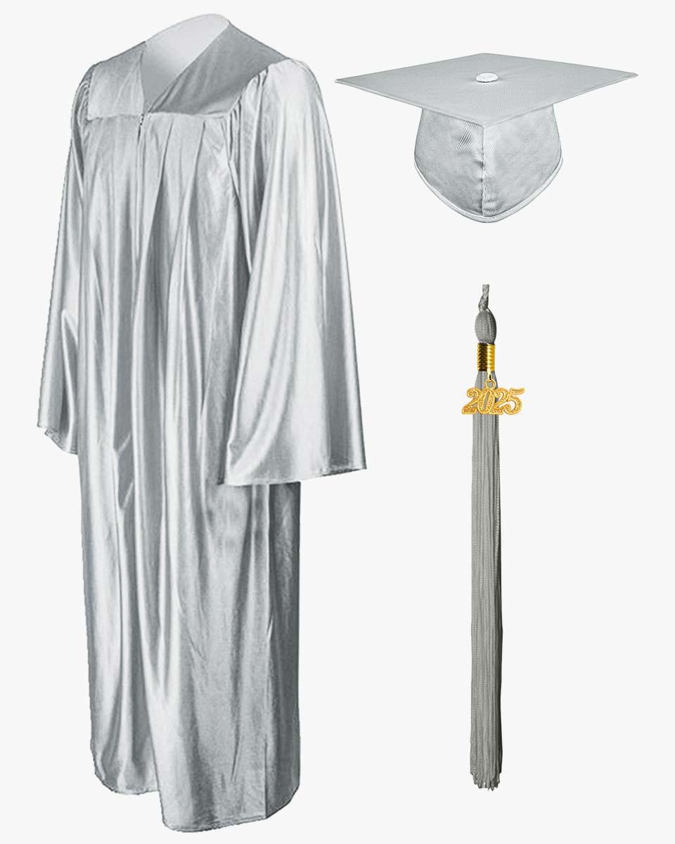 High School Economy Shiny Graduation Cap,Gown & Tassel Package - 13 Colors Available - Graduation Seller