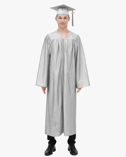 High School Economy Shiny Graduation Cap,Gown & Tassel Package - 13 Colors Available - Graduation Seller