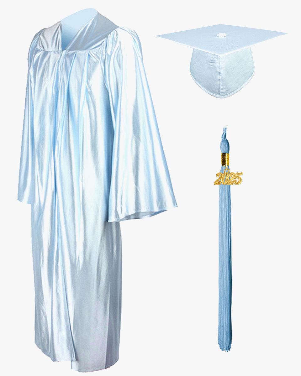 High School Economy Shiny Graduation Cap,Gown & Tassel Package - 13 Colors Available - Graduation Seller