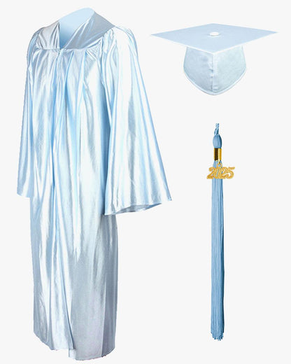 High School Economy Shiny Graduation Cap,Gown & Tassel Package - 13 Colors Available - Graduation Seller