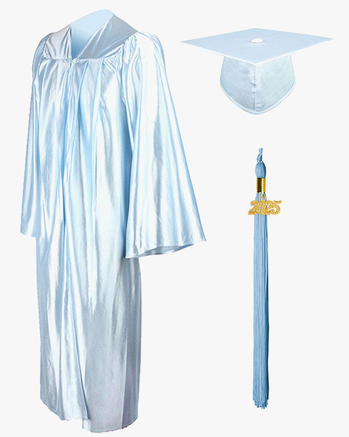 High School Economy Shiny Graduation Cap,Gown & Tassel Package - 13 Colors Available - Graduation Seller