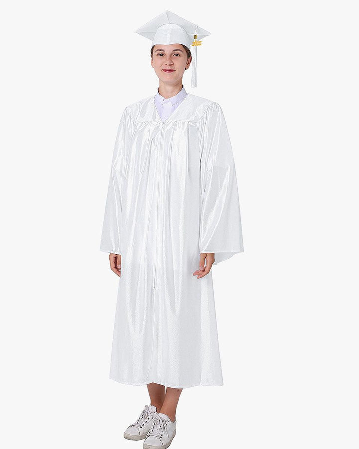 High School Economy Shiny Graduation Cap,Gown & Tassel Package - 13 Colors Available - Graduation Seller