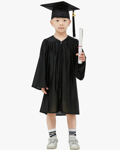 Shiny Kindergarten Cap, Gown & Tassel Package - 13 Colors Available - Graduation Seller