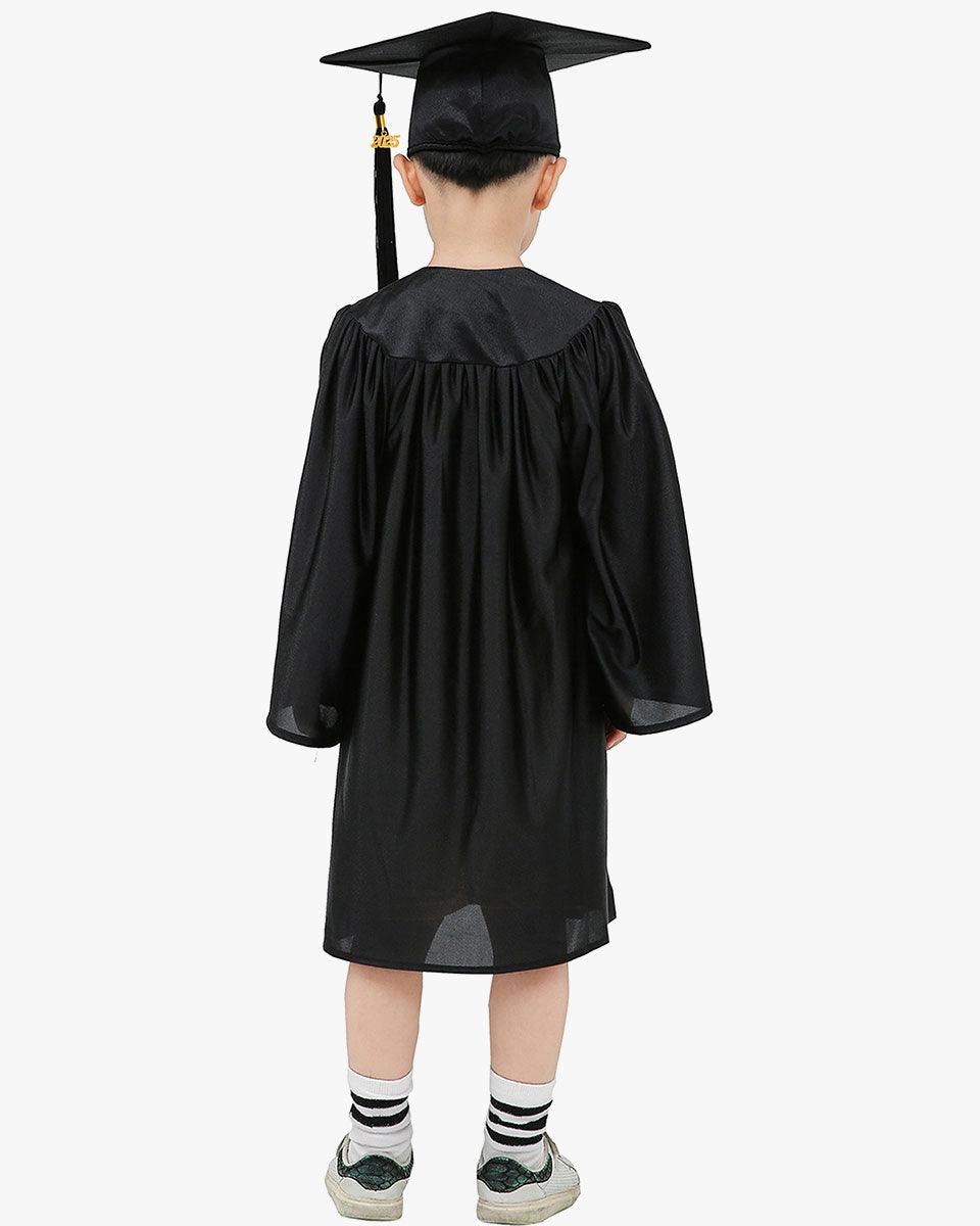 Shiny Kindergarten Cap, Gown & Tassel Package - 13 Colors Available - Graduation Seller
