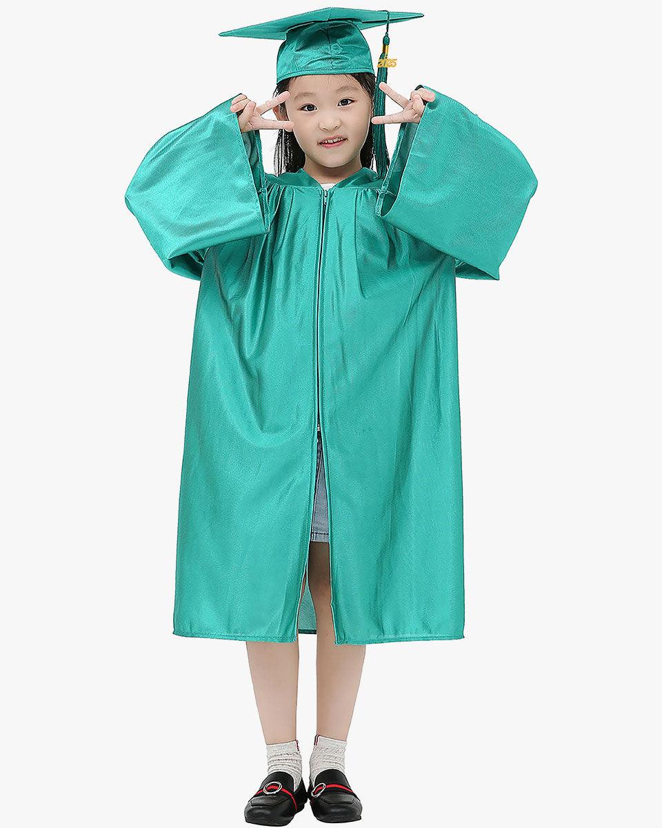 Shiny Kindergarten Graduation Cap, Gown, Stole, Diploma & Medal Package - Graduation Seller