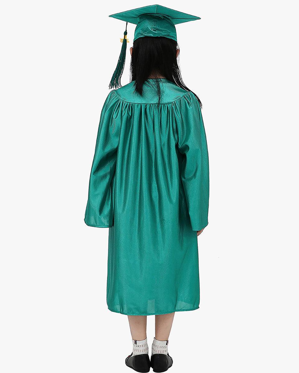 Shiny Kindergarten Cap, Gown & Tassel Package - 13 Colors Available - Graduation Seller