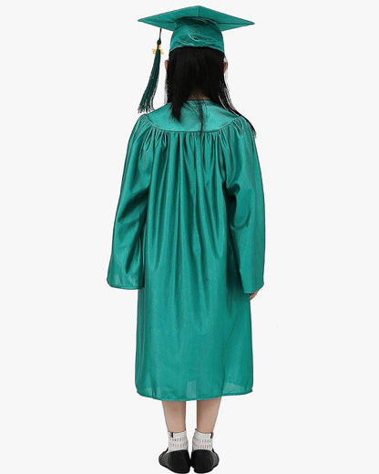 Shiny Kindergarten Cap, Gown & Tassel Package - 13 Colors Available - Graduation Seller