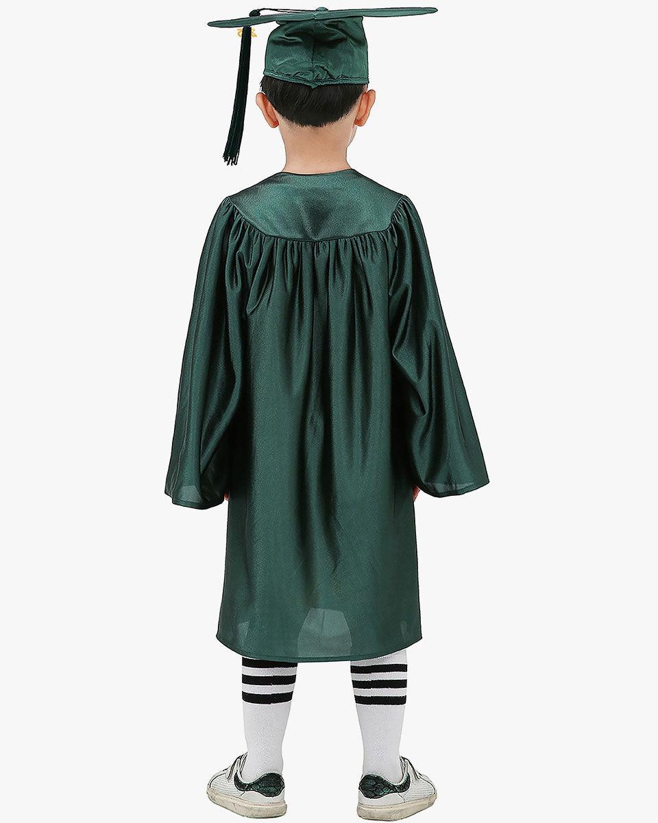 Shiny Kindergarten Cap, Gown & Tassel Package - 13 Colors Available - Graduation Seller