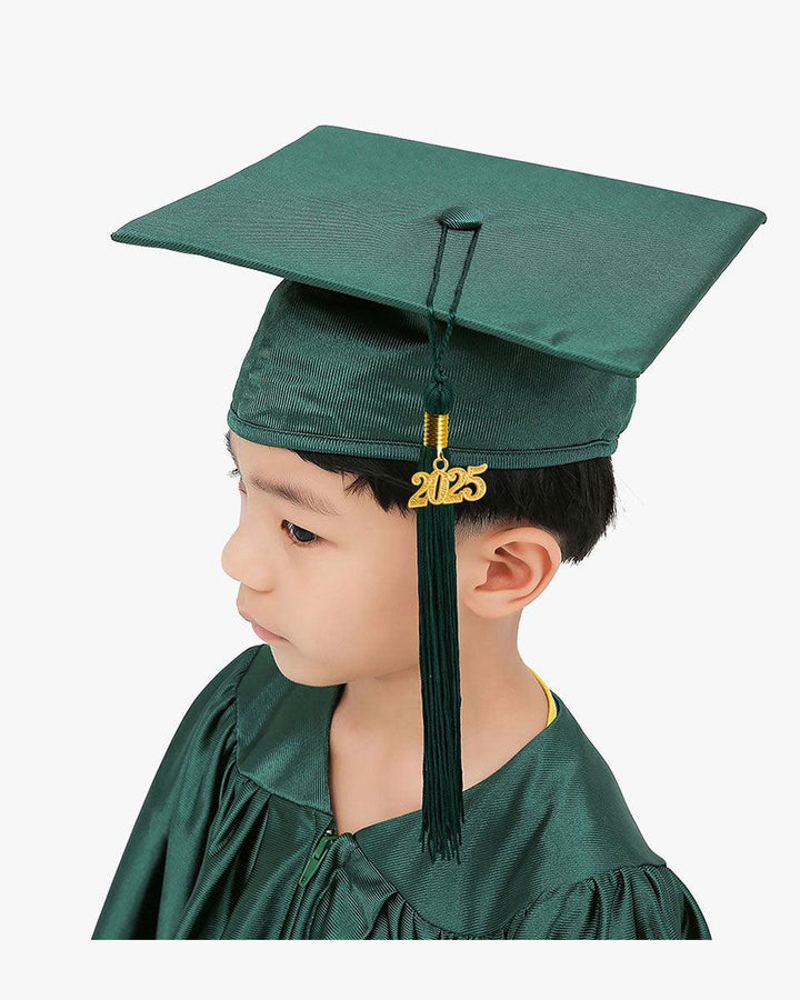 Shiny Kindergarten Cap, Gown & Tassel Package - 13 Colors Available - Graduation Seller
