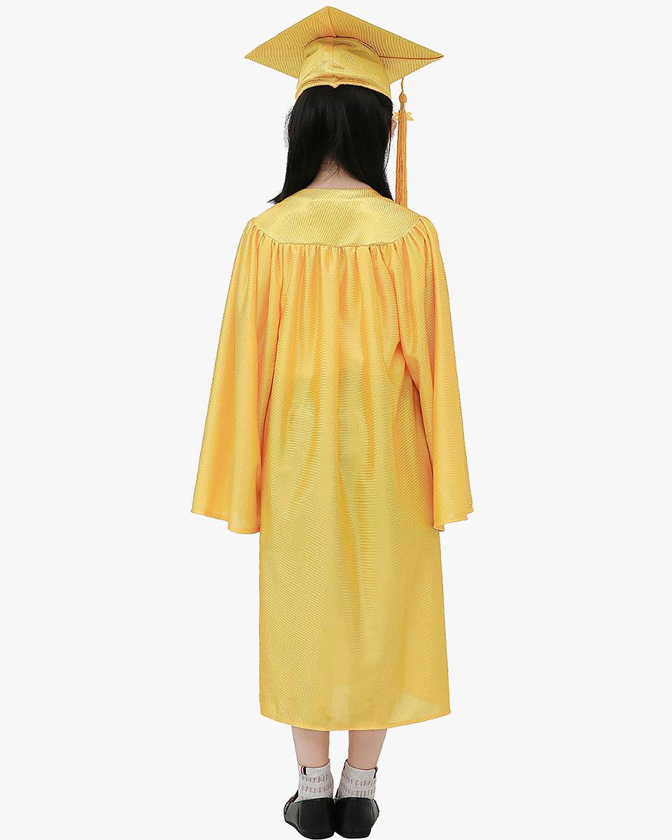 Shiny Kindergarten Cap, Gown & Tassel Package - 13 Colors Available - Graduation Seller