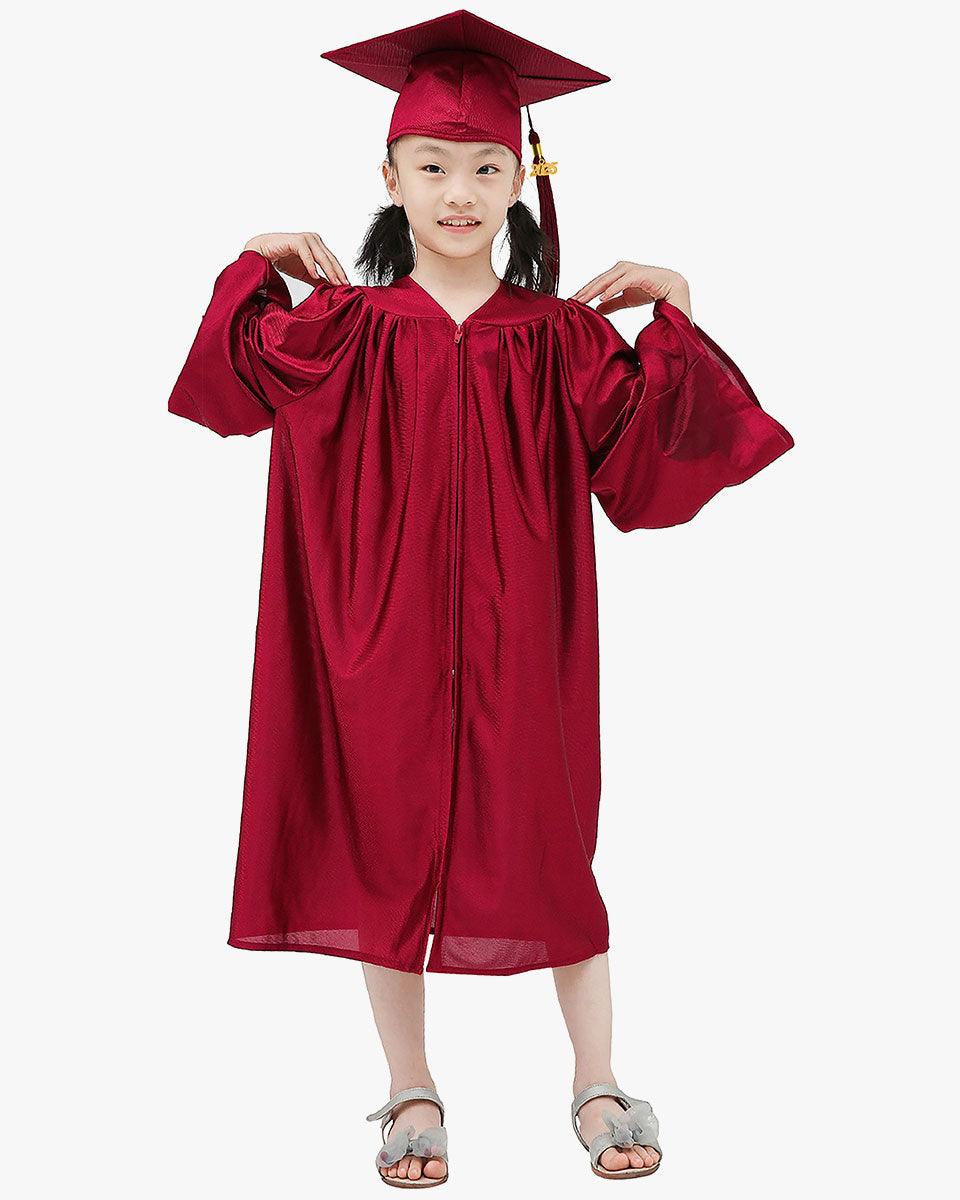 Shiny Kindergarten Graduation Cap, Gown, Stole & Diploma Package - Graduation Seller