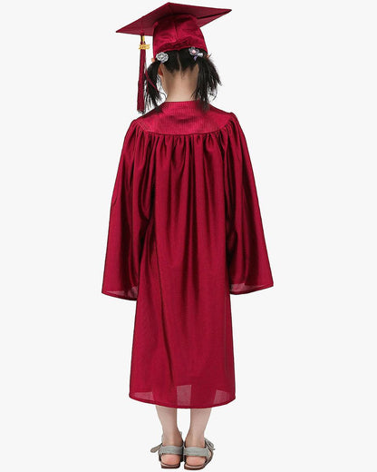 Shiny Kindergarten Cap, Gown & Tassel Package - 13 Colors Available - Graduation Seller