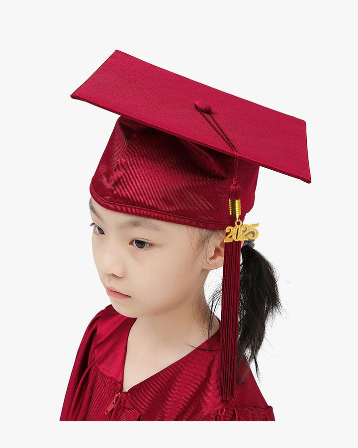 Shiny Kindergarten Cap, Gown & Tassel Package - 13 Colors Available - Graduation Seller