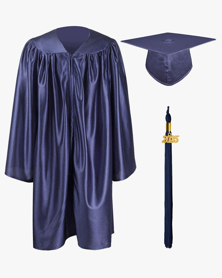Shiny Kindergarten Cap, Gown & Tassel Package - 13 Colors Available - Graduation Seller