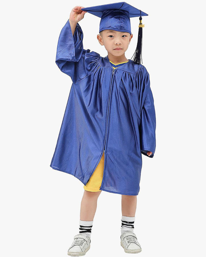 Shiny Kindergarten Graduation Cap, Gown, Stole, Diploma & Key Chain Package - Graduation Seller