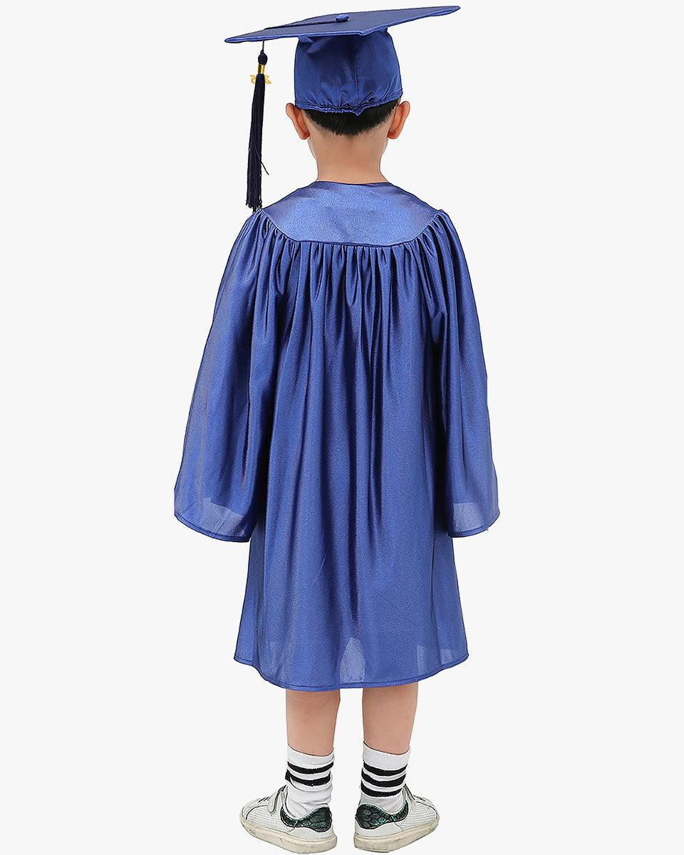 Shiny Kindergarten Cap, Gown & Tassel Package - 13 Colors Available - Graduation Seller