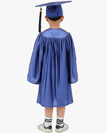 Shiny Kindergarten Cap, Gown & Tassel Package - 13 Colors Available - Graduation Seller
