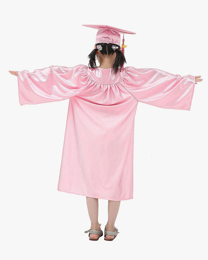 Shiny Kindergarten Cap, Gown & Tassel Package - 13 Colors Available - Graduation Seller