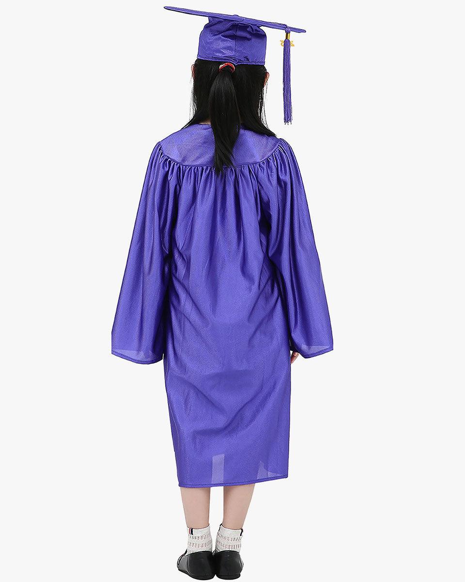 Shiny Kindergarten Cap, Gown & Tassel Package - 13 Colors Available - Graduation Seller