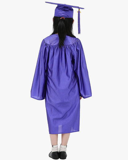Shiny Kindergarten Cap, Gown & Tassel Package - 13 Colors Available - Graduation Seller