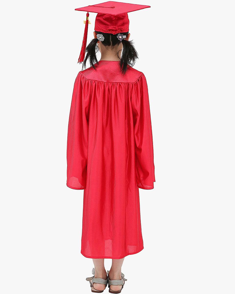 Shiny Kindergarten Cap, Gown & Tassel Package - 13 Colors Available - Graduation Seller
