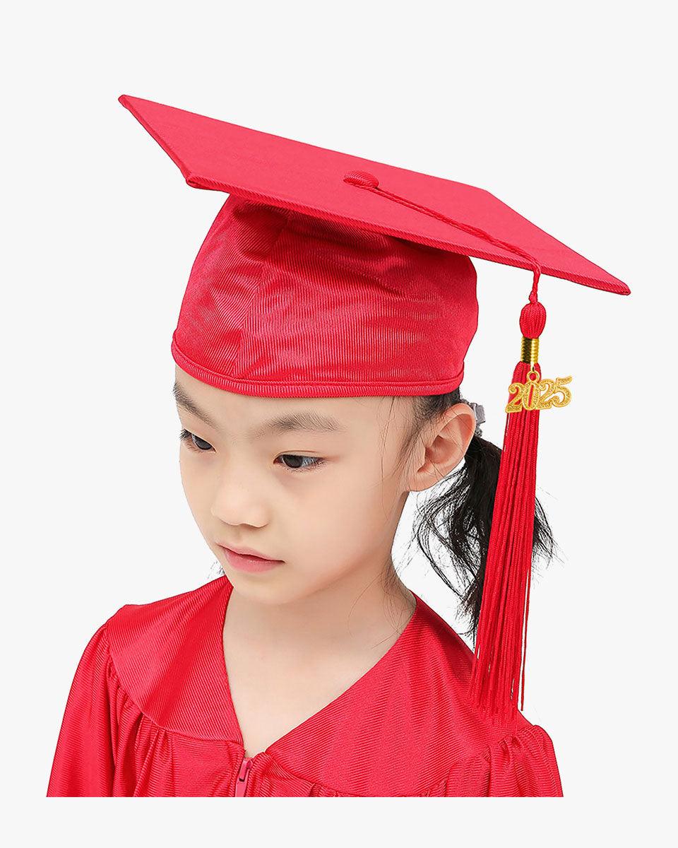 Shiny Kindergarten Cap, Gown & Tassel Package - 13 Colors Available - Graduation Seller