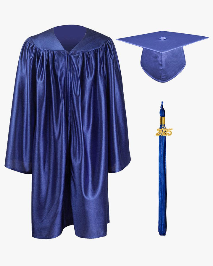 Shiny Kindergarten Cap, Gown & Tassel Package - 13 Colors Available - Graduation Seller