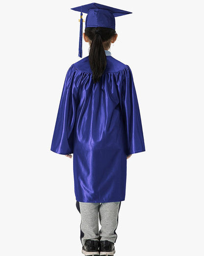 Shiny Kindergarten Cap, Gown & Tassel Package - 13 Colors Available - Graduation Seller