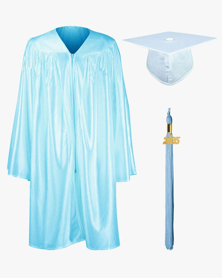 Shiny Kindergarten Graduation Cap, Gown, Stole, Diploma & Medal Package - Graduation Seller