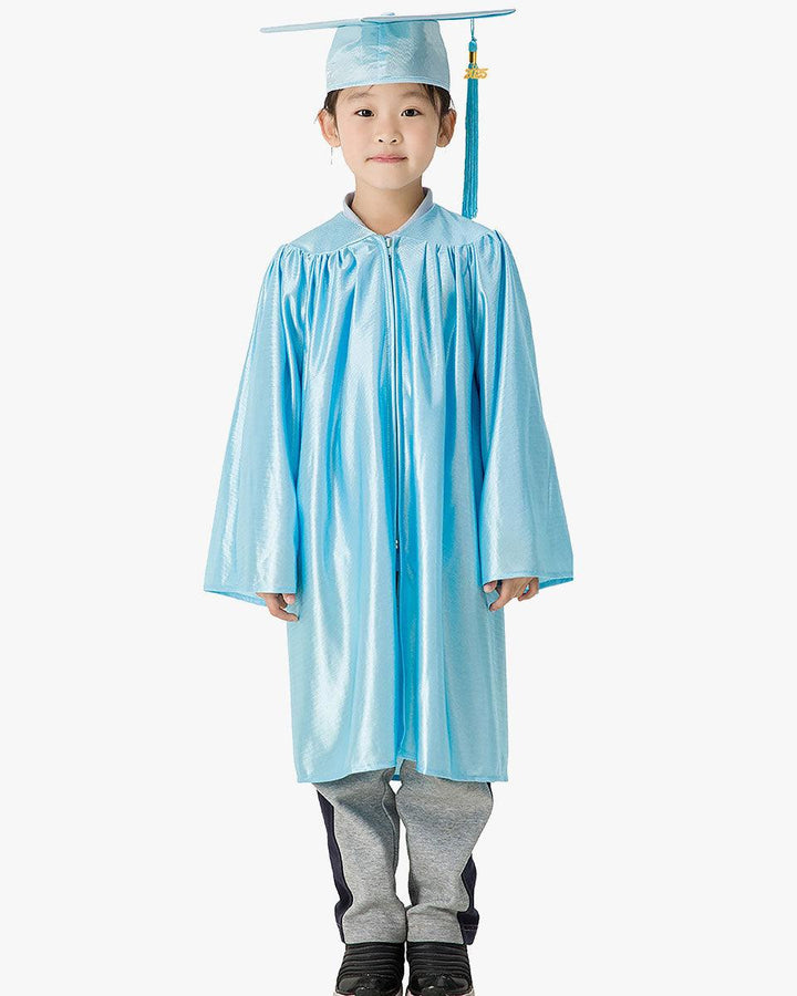 Shiny Kindergarten Graduation Cap, Gown, Stole & Diploma Package - Graduation Seller