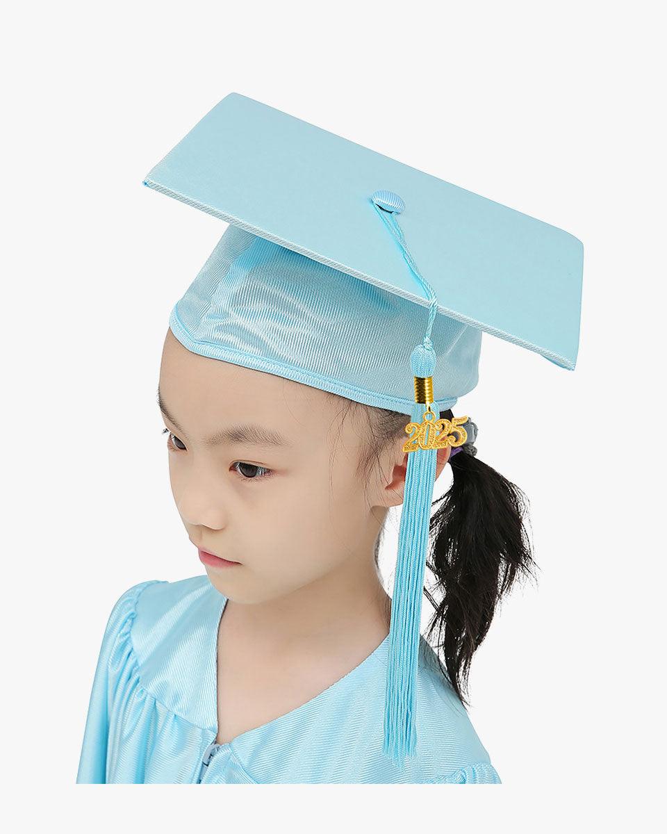 Shiny Kindergarten Cap, Gown & Tassel Package - 13 Colors Available - Graduation Seller