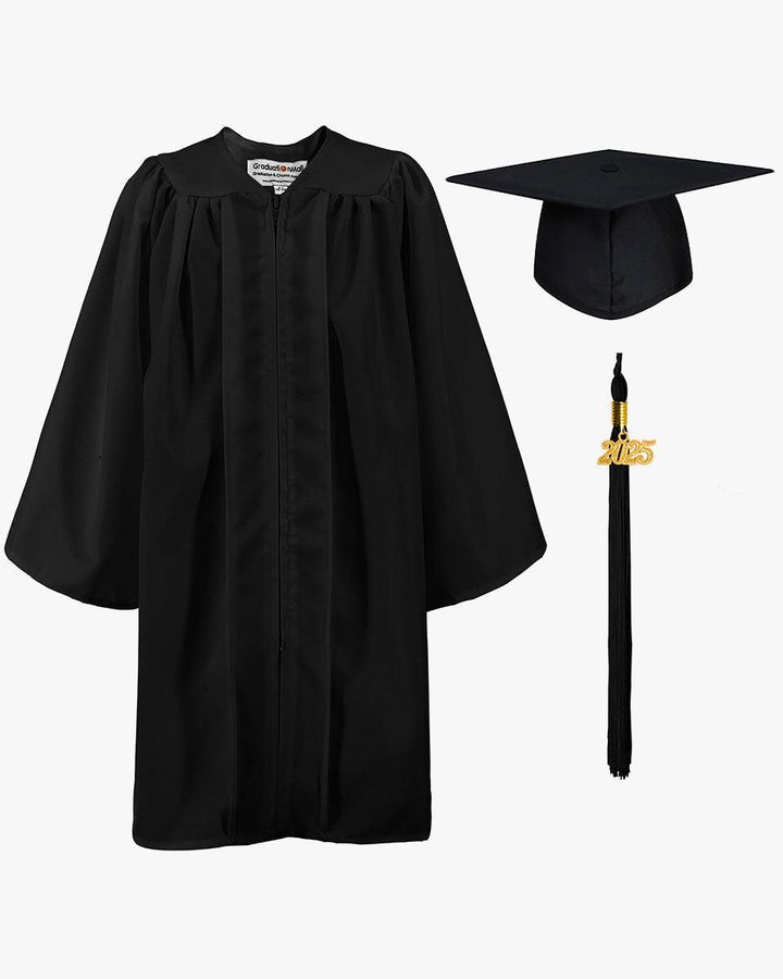 Matte Kindergarten Cap, Gown & Tassel Package – 12 Colors Available - Graduation Seller