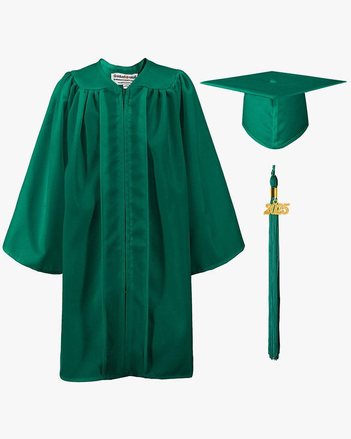 Matte Kindergarten Cap, Gown & Tassel Package – 12 Colors Available - Graduation Seller