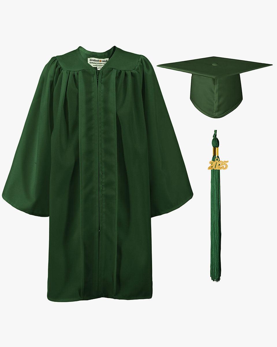 Matte Kindergarten Cap, Gown & Tassel Package – 12 Colors Available - Graduation Seller